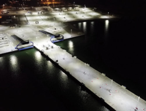 Titan belyser Färjeläge 7 och 8 i Ystad hamn – Segrande belysningslösning i miljardprojektet